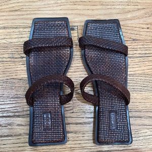 St Agni Woven Two Strap Slide